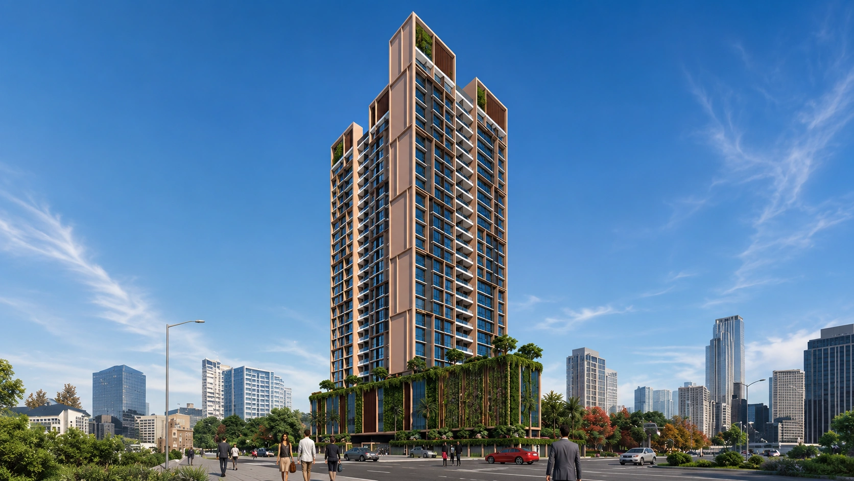 Jewel Crest Nerul – amenity floor and swimming pool